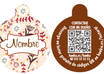 give you one pet id tag, or key chain full color double sided, with QR code small2