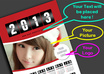 create Print−ready Exclusive wall Calendar 2013 that is PERSONALIZED for you, such as the Image, Colors, Text and Logo small2
