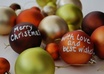 write your Christmas message or greeting on coloured baubles small2