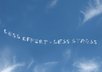 write on sky with an image of plane small2