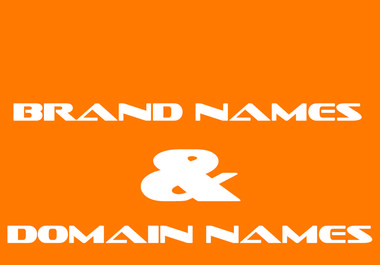 give killer available domain names which is not taken or give brand names as per your need big2
