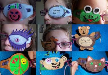 make a cool eye patch made to fit on glasses big2