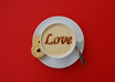 write a short message in the froth of a cup of cappuccino placed on a plain white background plus on 1 separate colour and send you the jpgs small2