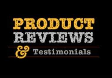 write 2 reviews or testimonials of your website, product, music or blog including Joomla,wordpress and drupal in less than 1 Hour big2
