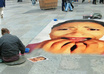 create sidewalk art illusion of your pic in busy city small2