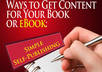 show you how to get published in as little as a day and setup MULTIPLE revenue streams within your book small2