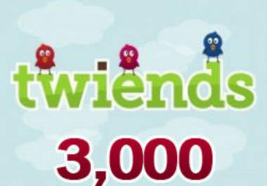 create and sent you new TWIENDS Account with full 1000+ seeds in 24 hours big2