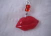 make a pair of Red  Lip Earrings small2