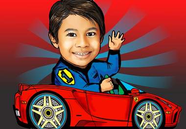 make an extraordinary HQ caricature of your face or of your lovely pet big2