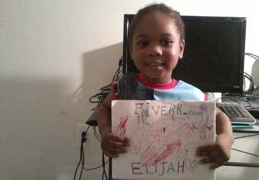 have Elijah my 4 year old Artist grandson draw a personalized colorful artwork design big2