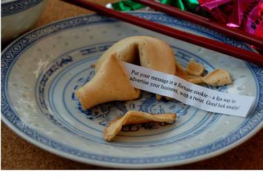 make fortune smile on you, with your very own fortune cookie message big2