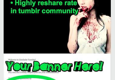 make you our Daily Zombie Sponsor on PizzaGamesandZombies big2