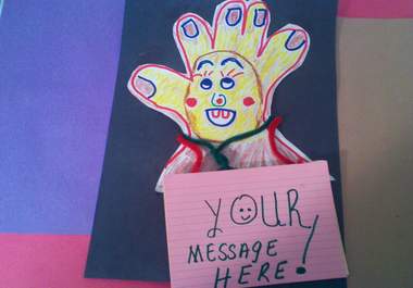 have Handsome the Puppet Say A Birth Announcement of your Baby Boy or Baby Doll big2