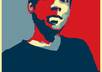 create a OBAMA hope campaign poster of you small2