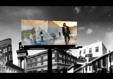 edit this BILLBOARD video promo and put your company name or text logo or your photo image in the billboards big2