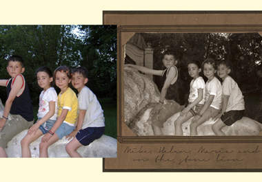 make any of your photo looks like an old vintage photo and write anything you provide on it big2