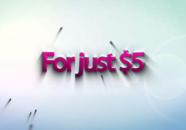 create this NEAT and crisp wiggling intro animation with your texts and logo just big2