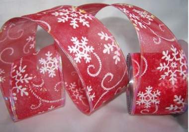 send you hand made Colorful Christmas Swirls Ribbon just big2