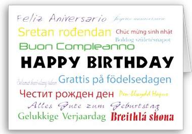 phone up anyone in the world and fluently sing happy birthday in any language big2