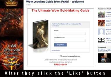 redesign your Facebook Fanpage with an optin form to grow your mailing list and to increase LIKES to your page big2