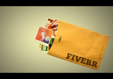 edit this POLAROID envelope animation video showcasing your 10 images with text placeholder big2