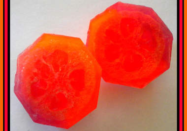 make you an awesome Pomegranate Mango Papaya loofah soap big2