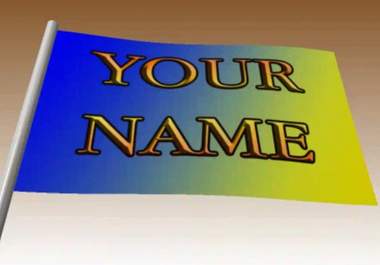 put your Logo or Name on a flag an make it wave big2