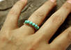 make a sterling silver 6 stone Turquoise ring small2