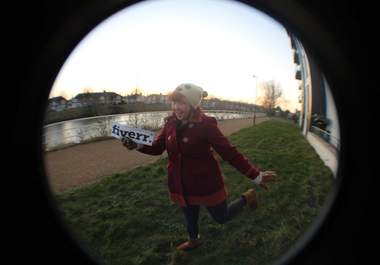 take a photo of your url/logo with a fisheye lens big2