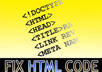 fix your Html, Css, WordPress, jQuery, Flash website small2