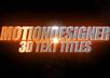 create this FLASHY 3d text titles small2