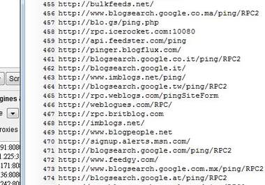 submit your RSS feed to over 300 ping server and aggregators for quick search engine indexing on your site big2