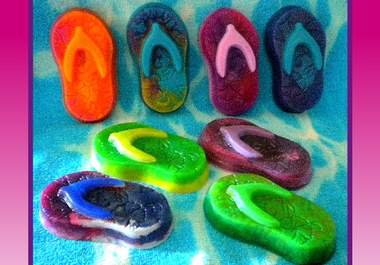 make you an awesome tie dye flip flop soap big2