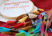embroider your simple message in cross stitch and send you the jpg images small2