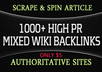 build 1000 High Pr Mixed WIKI Backlinks small2