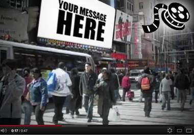 add your Logo Pic Txt to a HUGE Billboard Ad Video from Time Square New York big2