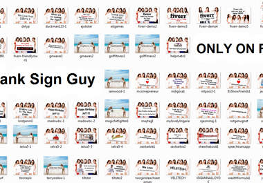 add anything you want to the sign these very hot Asian models are holding big2