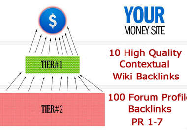 create 15 wiki backlinks and 200 PR 1 to 6 forum profiles pointing to wiki backlinks and your website big2