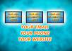 make a bright colored video that will make sure to get the attention of your clients with your logo, 2 images and 4 messages small2