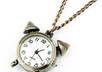 send you a Steampunk Victorian Style Alarm Clock Design Pocket Watch Necklace Chain small2