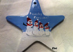 hand paint and personalize a snow family ceramic ornament for you small3