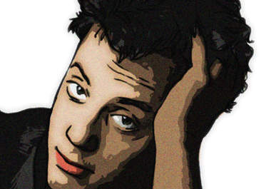 make a portrait of your favorite musician in this style big3