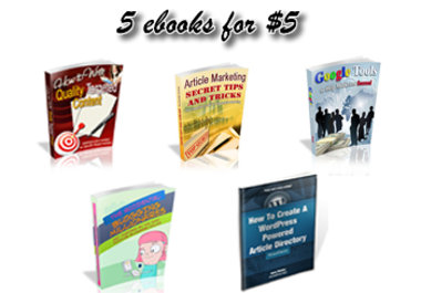 send to you 5 ebooks about quality targeted content articles writing big3