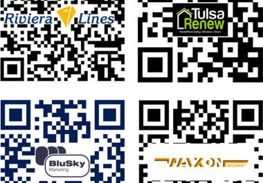 create 3 Customized QR codes with your logo big3