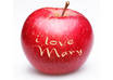 carve your logo or text into an apple small3
