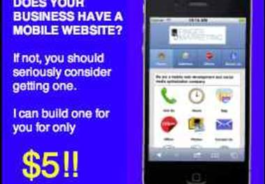 create a professional 11 page mobile website for your business big3