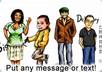 draw you a cartoon character with text message in my unique style small3