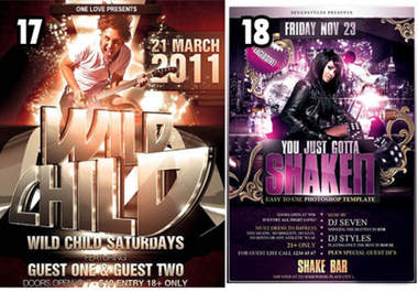 create a flyer for your club restaurant or party big3