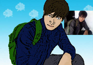 make a cartoon or a painting of your photo with color or black and white big3