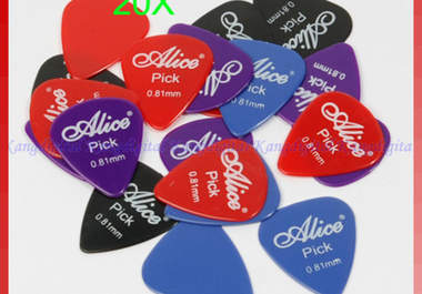 send you this amazing pack of 20 New 058 or 071 or 081 mm Smooth Nylon Guitar Picks with FREE shipping Worldwide Only big3